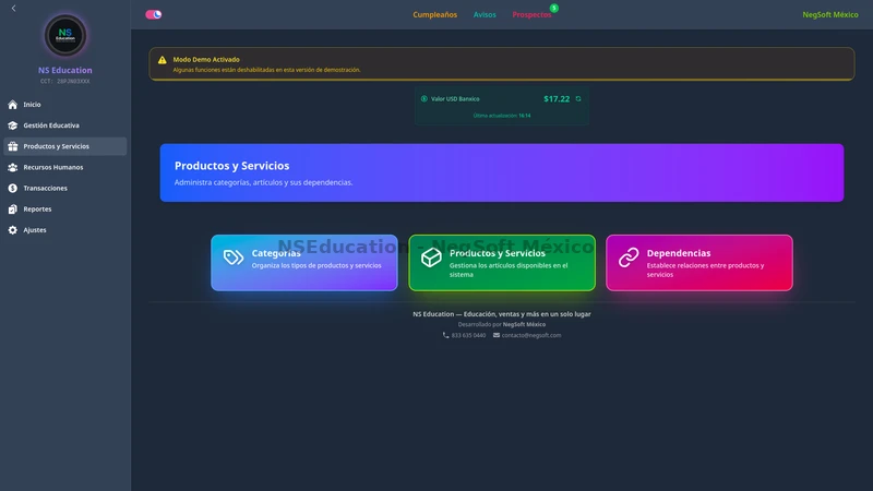 Productos y Servicios