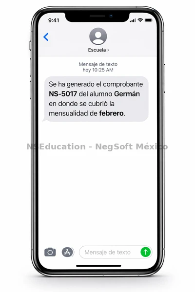SMS automático a padres